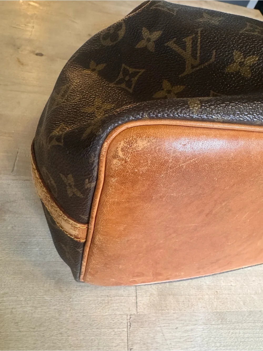 Louis Vuitton Brown Monogram Noe’ Canvas Drawstring bucket bag
